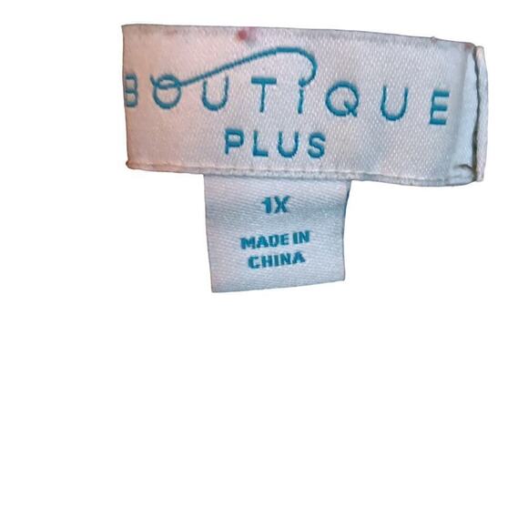 EUC Boutique Plus Floral Top Off the Shoulder 1X - Picture 6 of 6